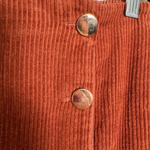 Lulu’s Corduroy Mini Skirt Women Sz XS Brown Autumn Academia Schoolgirl Preppy - Picture 4 of 8